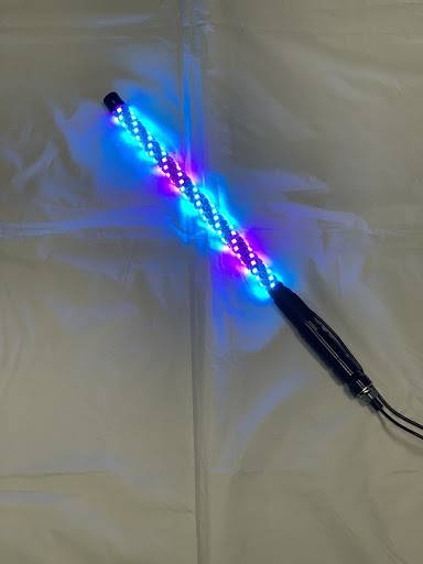 BTR Pro Series Whip Lights, Twisted Multicolor 3' Whip Single w