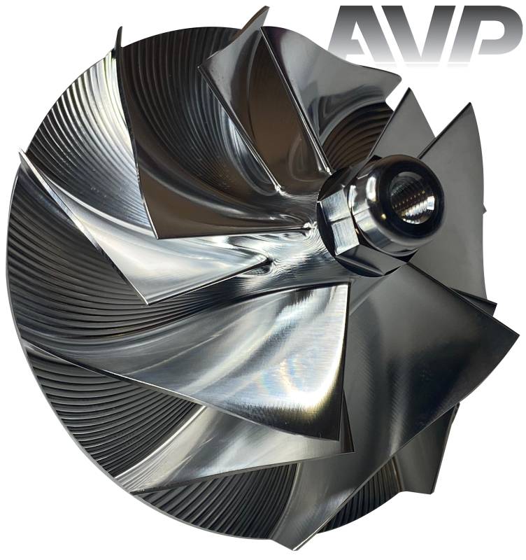 AVP Boost Master Quick Spool Billet Compressor Wheel, Ford (1994-03) 7.3L,  TP38 & GTP38 Garrett Turbos (5+5 Blade)