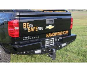 Ranch Hand - Ranch Hand Sport Series Rear Bumper for Chevy/GMC (2014-18) 1500 (Lighted with Sensor Plugs)