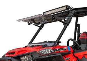 SuperATV - SuperATV Scratch Resistant Flip Windshield for Polaris (2014-16) RZR XP 1000 (w/out Ride Command)