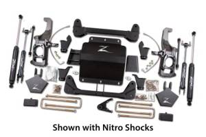 Zone Offroad - Zone Offroad 5" Suspension Lift Kit, Chevy,GMC (2011-18) 2500/3500 (W/ Factory mount top overloads)