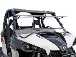 SuperATV - SuperATV Scratch Resistant Flip Windshield for Can-Am (2013-18) Maverick
