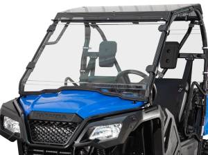 SuperATV - SuperATV Full Windshield for Honda (2017-24) Pioneer 500 (Scratch Resistant Polycarbonate - Clear)