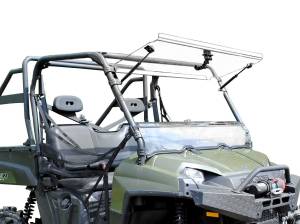 SuperATV - SuperATV Scratch Resistant Flip Windshield for Polaris (2016-24) Ranger Full Size 570