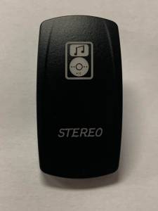 BTR Products - BTR C-Series Rocker Switch, Stereo (On-Off) Blue