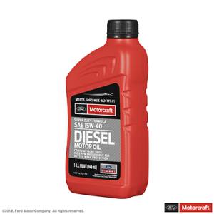 Ford Genuine Parts - Ford Motorcraft Oil SAE 15W-40, Super Duty Diesel Motor Oil (1 Quart Bottle)