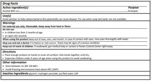 Liquid Hand Sanitizer, 32oz Bottle (946 mL) Alcohol Antiseptic 80%