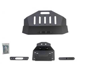 SuperATV - SuperaTV Winch Mount for Polaris (2018-21) RZR XP Turbo S (w/ Stock Bumper, No Winch)