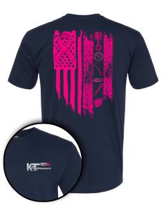 Viper Ropes - Breast Cancer Awareness, KT Performance T-Shirt (Large)