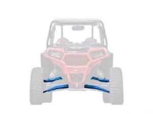 SuperATV - Polaris RZR XP 1000 High Clearance Boxed A-Arms, Standard Duty Ball Joints (Velocity Blue)
