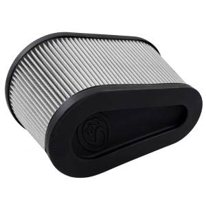 S&B - S&B Intake Replacement Filter for Chevy/GMC (2020-25) 2500/3500 6.6L L5P, Diesel / Chevy/GMC (2020-25) 2500/3500 6.6L, Gas (Dry Extendable, White)