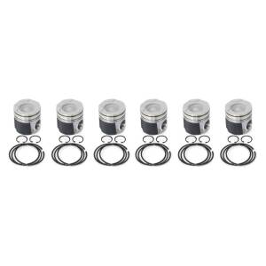 Industrial Injection - Industrial Injection Performance Coated & Chamfered Piston Kit for Dodge/Ram (2004.5-07) 5.9L Cummins (.020)