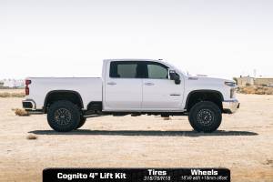 Cognito Motorsports - Cognito Motorsports 4" Suspension Lift Kit With Elka 2.5 Reservoir Shocks for Chevy/GMC (2020-24) 2500/3500 Silverado/Sierra (2wd & 4x4)