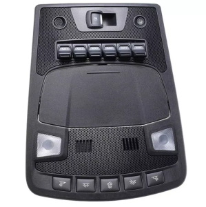 Ford Genuine Parts - Ford Motorcraft Overhead Console, Ford (2017-22) Super Duty (with upfitter switches - Ebony/Black) w/o Sunroof