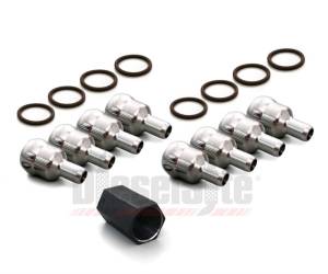 DieselSite - DieselSite High Pressure Oil Rail Nipple Kit for Ford (2003-07) 6.0L Power Stroke (8 - Nipples & Socket)