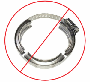 DieselSite - DieselSite T-Bolt Turbo V-Band Clamp for Ford (1994-99) 7.3L Power Stroke (Early 1999)