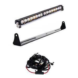 Baja Designs - Baja Designs S8 20 Inch Bumper Light Bar Kit for Chevy/GMC (2007-13) Silverado/Sierra 1500/2500HD/3500HD {'07 New Body Style}, Driving/Combo Light Pattern, Clear Lens