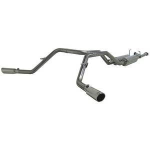 MBRP - MBRP Cat Back Exhaust, Toyota (2007-09) Tundra, 4.7L & 5.7L, DC-Std. & CM-SB, Dual Side Exit, T409 Stainless