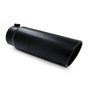 MBRP - MBRP Exhaust Tip 5" inlet, 6" outlet, angle cut 18" long, Black
