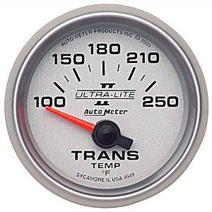 Auto Meter 7149 C2 2-1/16 100-250 F Short Sweep Electric Transmission Temperature Gauge 