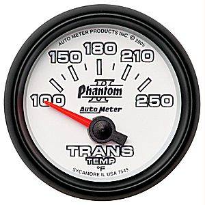 Autometer - Auto Meter Phantom II Series, Transmission Temperature 100*-250*F (Short Sweep Electric)