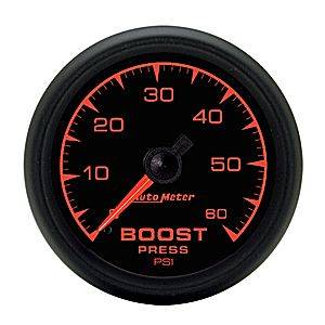 Autometer - Auto Meter ES Series, Boost Pressure 0-60psi (Mechanical)