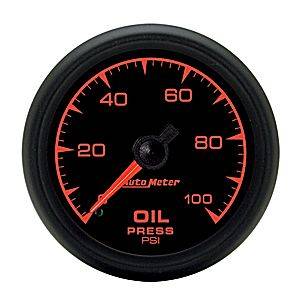 Autometer - Auto Meter ES Series, Oil Pressure 0-100psi (Mechanical)