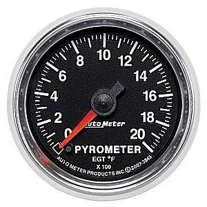 Autometer - Auto Meter GS Series, Pyrometer Kit 0*-2000*F (Full Sweep Electric)
