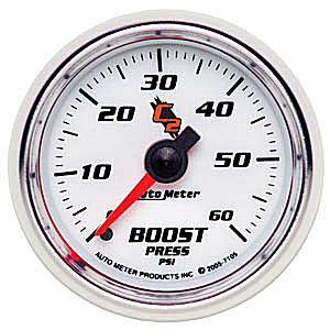 Autometer - Auto Meter C2 Series, Boost Pressure 0-60psi (Mechanical)