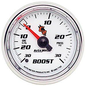 Autometer - Auto Meter C2 Series, Boost/Vacuum 30"HG/30psi (Mechanical)