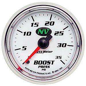 Autometer - Auto Meter NV Series, Boost Pressure 0-35psi (Mechanical)