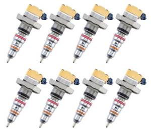 Full Force Diesel - Full Force Diesel Fuel Injectors, Ford (1999) 7.3L Stock Replacement AB Code, reman (set of 8)