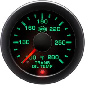 RR Oil-Temperature Gauge white-black dial