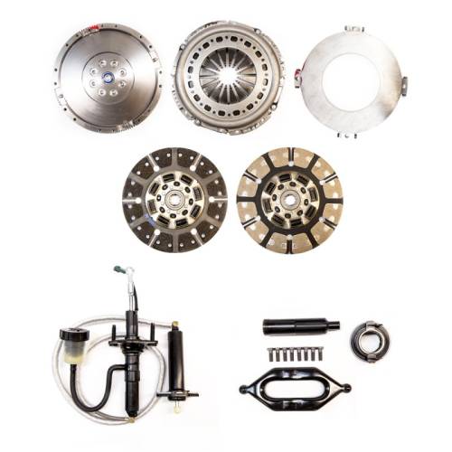 South Bend Clutch - South Bend Clutch Multi-Friction Street Dual Disc Kit, Dodge (2005.5-13) 5.9L & 6.7L 2500/3500 G56, 650hp & 1400 ft lbs of torque (with flywheel & hydraulic assy.)