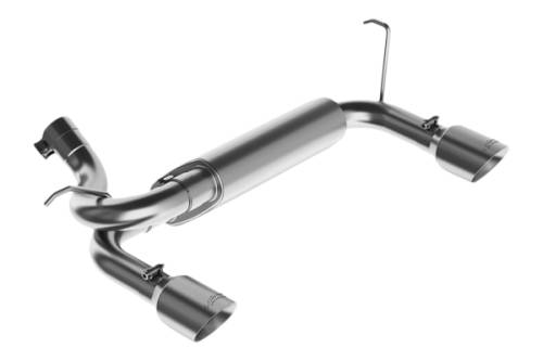 MBRP - MBRP Axle Back 2.5" Dual Exhaust Kit, Jeep (2007-2014) JK Wrangler/Rubicon 3.6L/3.8L V6, Dual Rear Exit T-409 Stainless