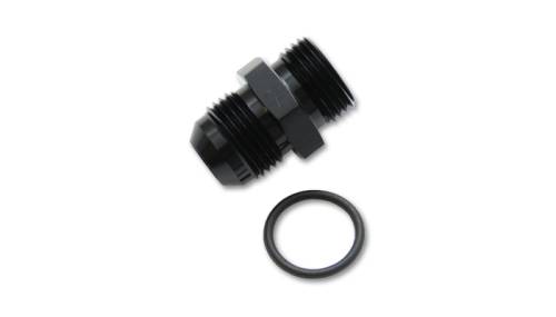 Vibrant Performance - Vibrant Performance AN Flare to Straight Adapter Fitting with O-Ring, -10AN, Anodized Black