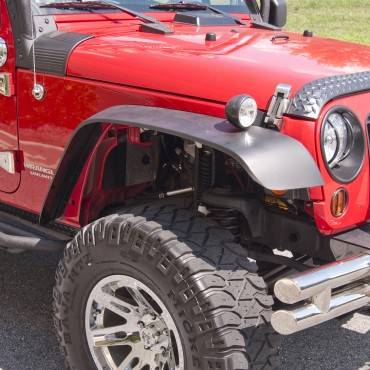 Outland Automotive 4 Piece All Terrain Flat Fender Flare Kit (2007-15) Jeep  Wrangler JK