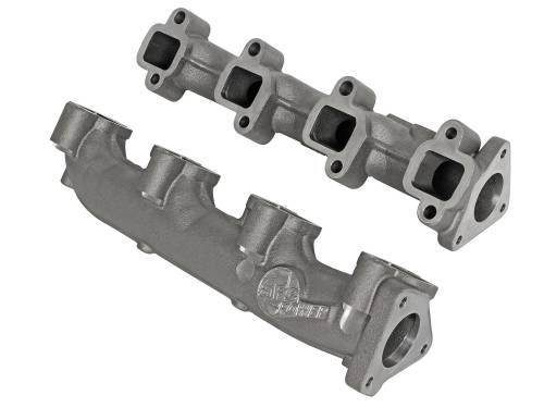 aFe - aFe Blade Runner Exhaust Manifold, Chevy/GMC (2001-16) 6.6L Duramax, Ported Ductile Iron