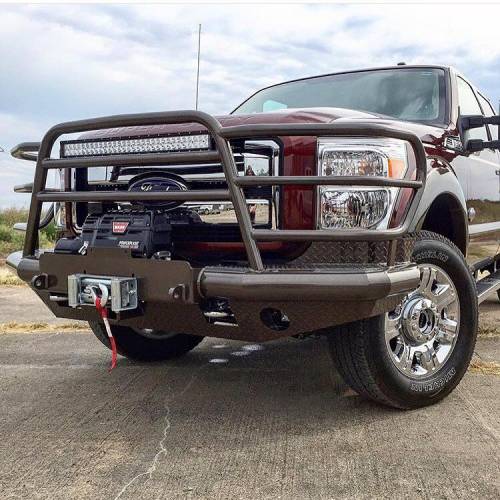 Tough Country - Tough Country Custom Deluxe Front Bumper, Ford (17-21) F-250, F-350, F450, F550