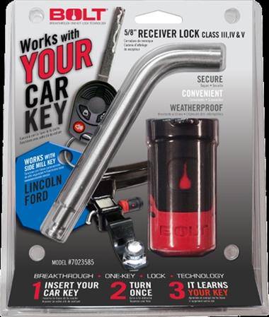 Bolt Lock - Bolt Receiver Lock, Ford/Lincoln/Mercury/Mazda Side Cut Key