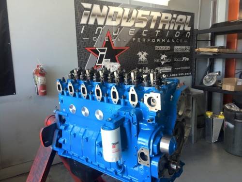 Industrial Injection - Industrial Injection Premium Stock Plus Long Block Engine for Dodge (1989-98) 5.9L 12V Cummins