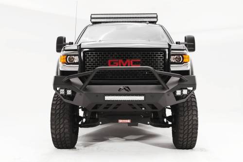 Fab Fours - Fab Fours Vengeance Front Bumper, GMC (2015-18) 2500/3500, With Prerunner Bar