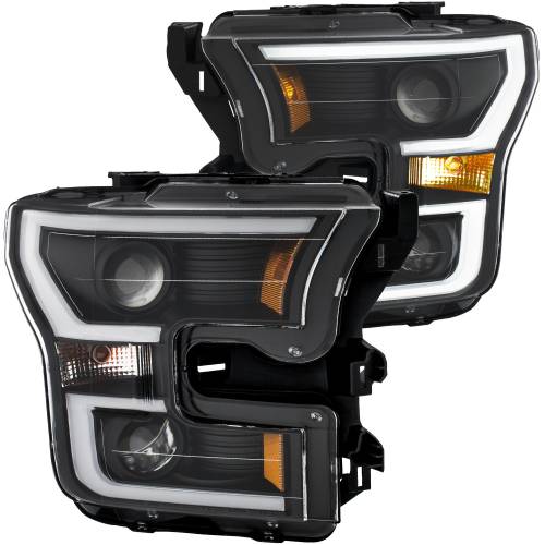 Anzo - Anzo Projector Headlight, Ford (2015-17) F-150 (Black Housing/ Clear Lens)