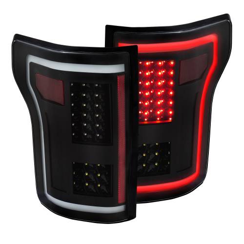 Anzo - Anzo LED Taillight, Ford (2015-18) F-150 (Black Housing/Smoked Lens)