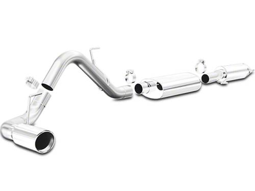 Magnaflow - Magnaflow MF Series Single Exhaust System, Ford (2011-14) 5.0L, Stainless Single Rear Exit