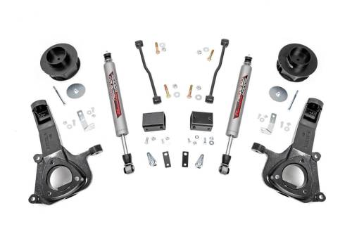 Rough Country - Rough Country Lift Kit for Dodge (2009-18) 1500, 2WD, 4"