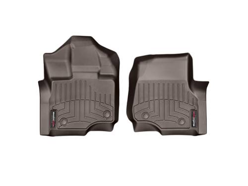WeatherTech - WeatherTech Front Floorliners, Ford (2017) F-250/F-350/F-450, Front, Cocoa