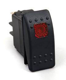 BTR Products - BTR R-Series Rocker Switch, Red (On-Off)