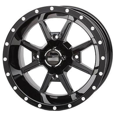 Frontline Tires - Frontline All Terrain 556, Black. UTV Wheels - 12" wheels (4/156) 4+3 Offset,+5mm