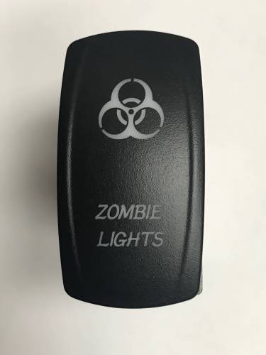 BTR Products - BTR C-Series Rocker Switch, Zombie Lights (On-Off) Blue